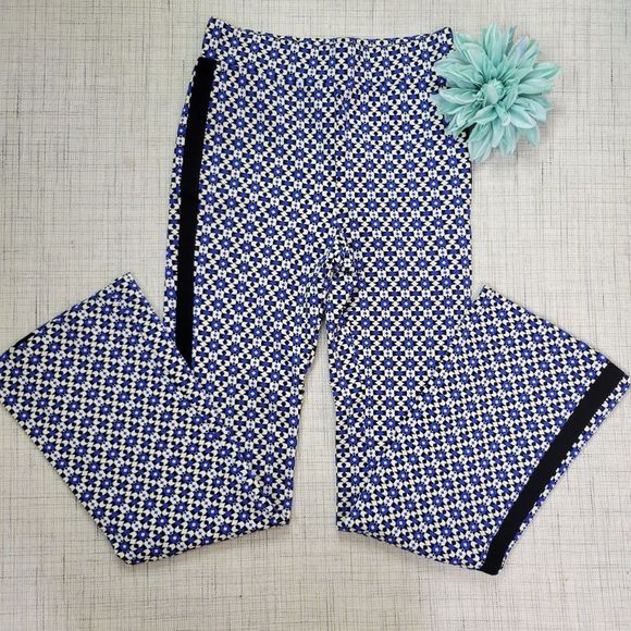 Anthropologie Maeve Pull On Bootcut Pants Blue XS - Picture 5 of 14